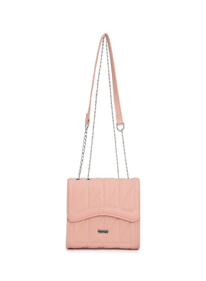 Fastrack Structured Quilted Sling Bag For Women, Ladies and Girls | Made Up of Premium Semi PU Leather Material - Image 1